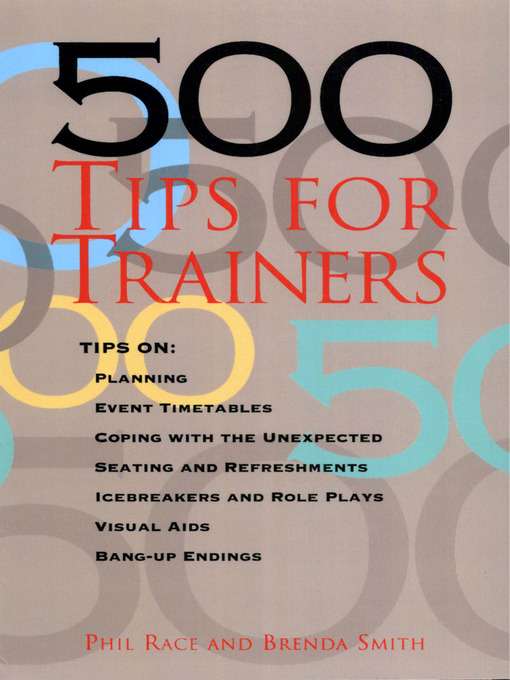 Title details for 500 Tips for Trainers by Phil Race - Available